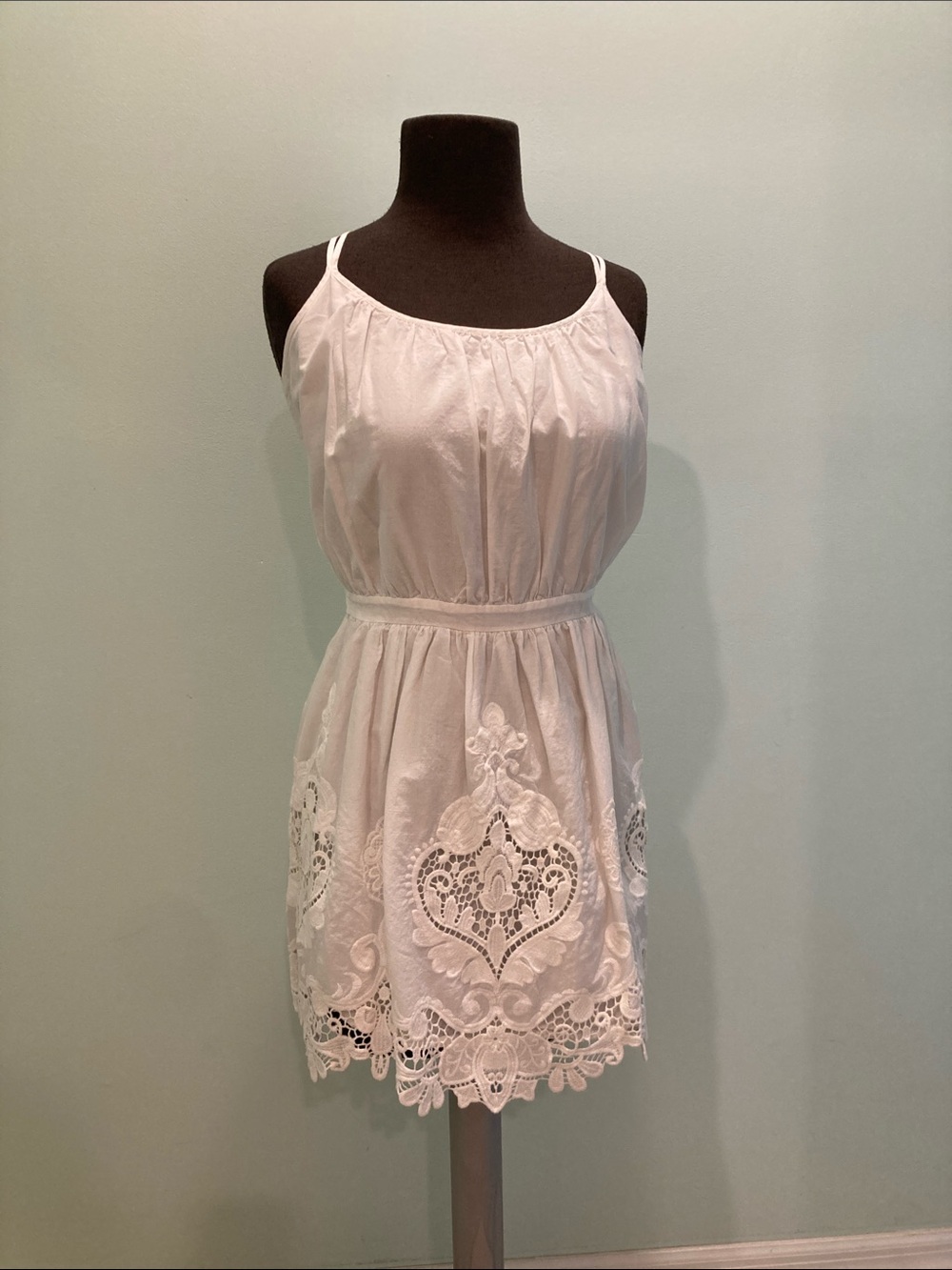 White Eyelet Summer Dress - Women